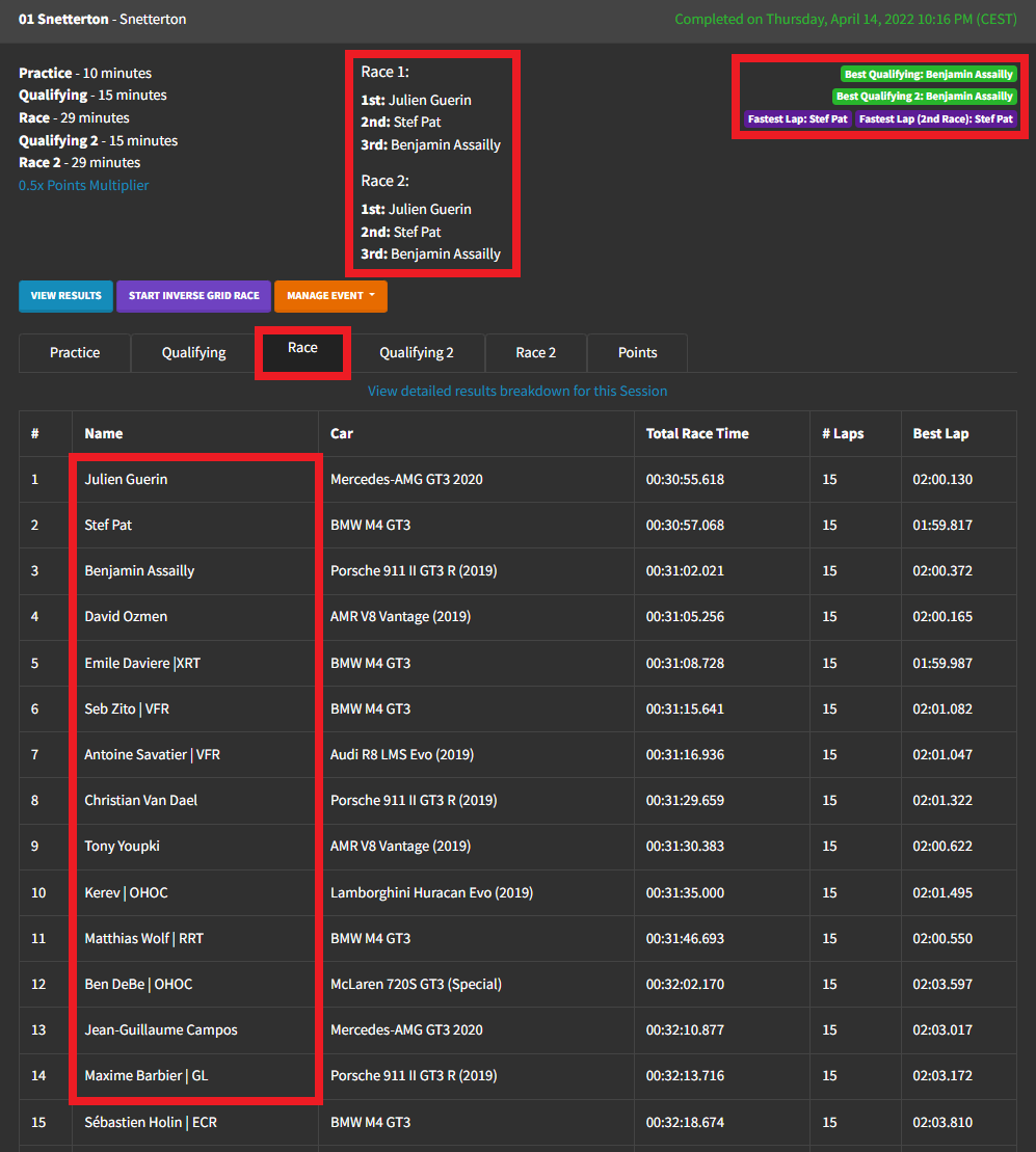 Assetto Corsa Server Manager